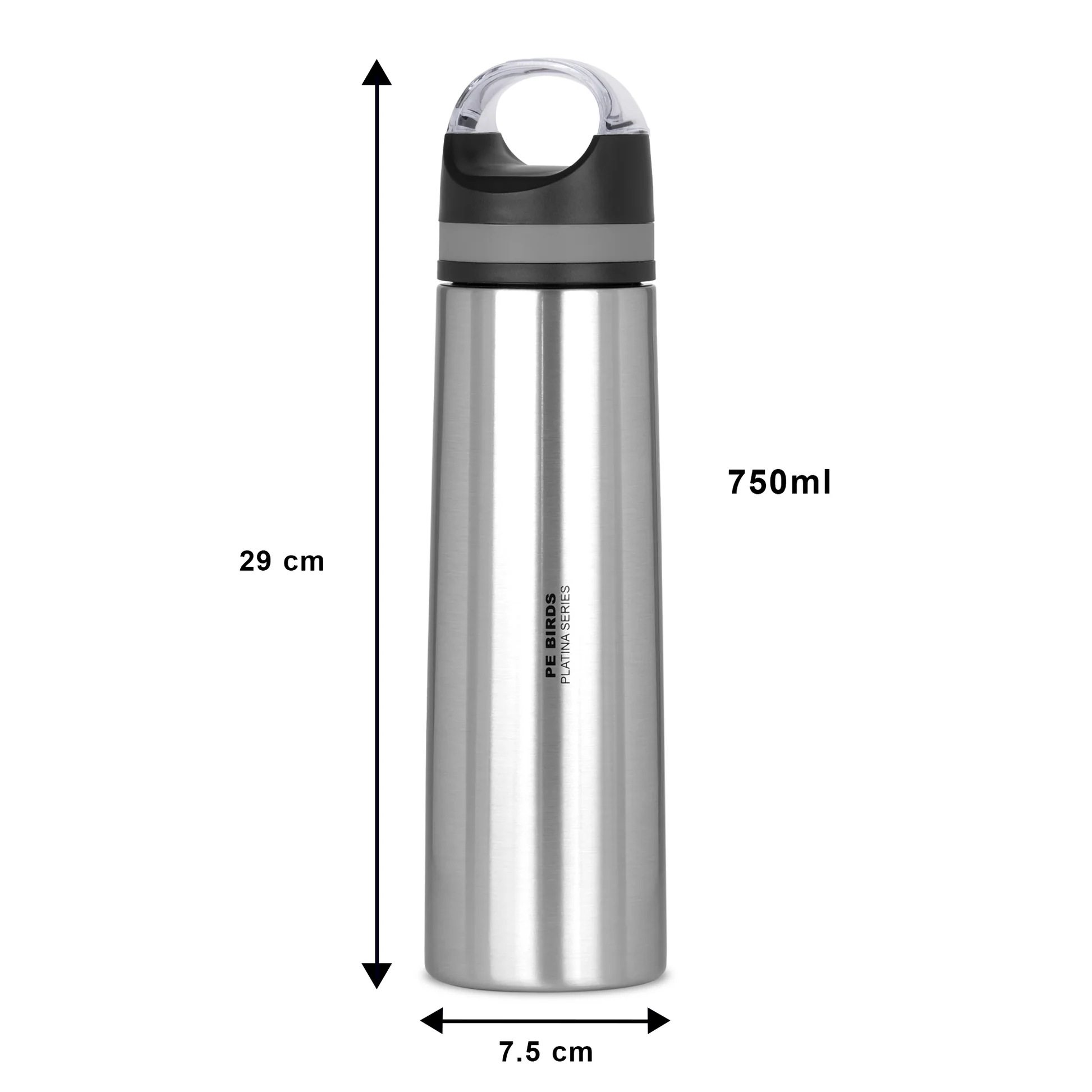 PE BIRDS Stainless Steel Crown Vacuum Flask Platina Series - Image 4