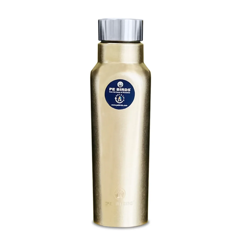 PE BIRDS Stainless Steel Striker Water Bottle, 500 ml – BPA FREE