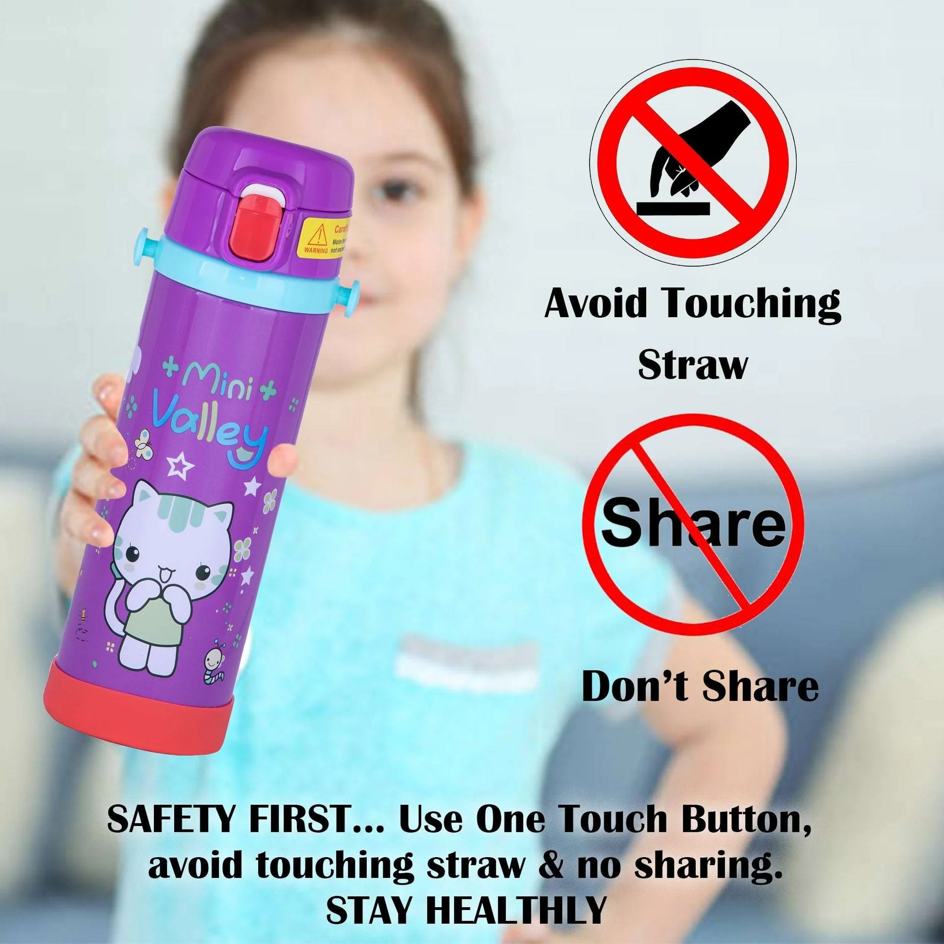 PE BIRDS Stainless Steel Ora Thermos Sipper for kids, Kids Flask - Image 4