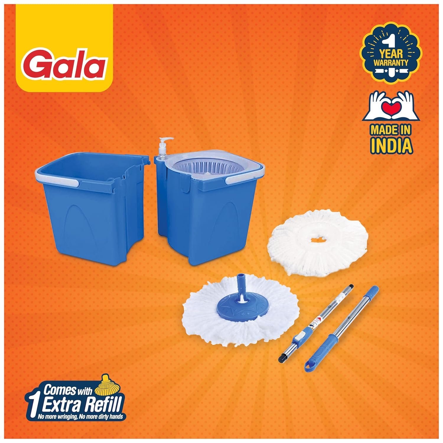 Gala Twin Bucket Spin Mop - Image 5