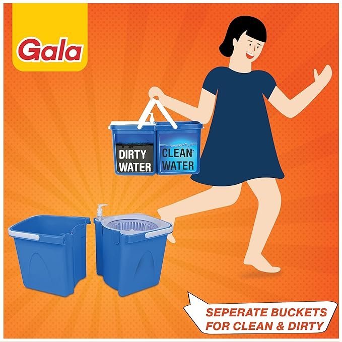 Gala Twin Bucket Spin Mop - Image 3
