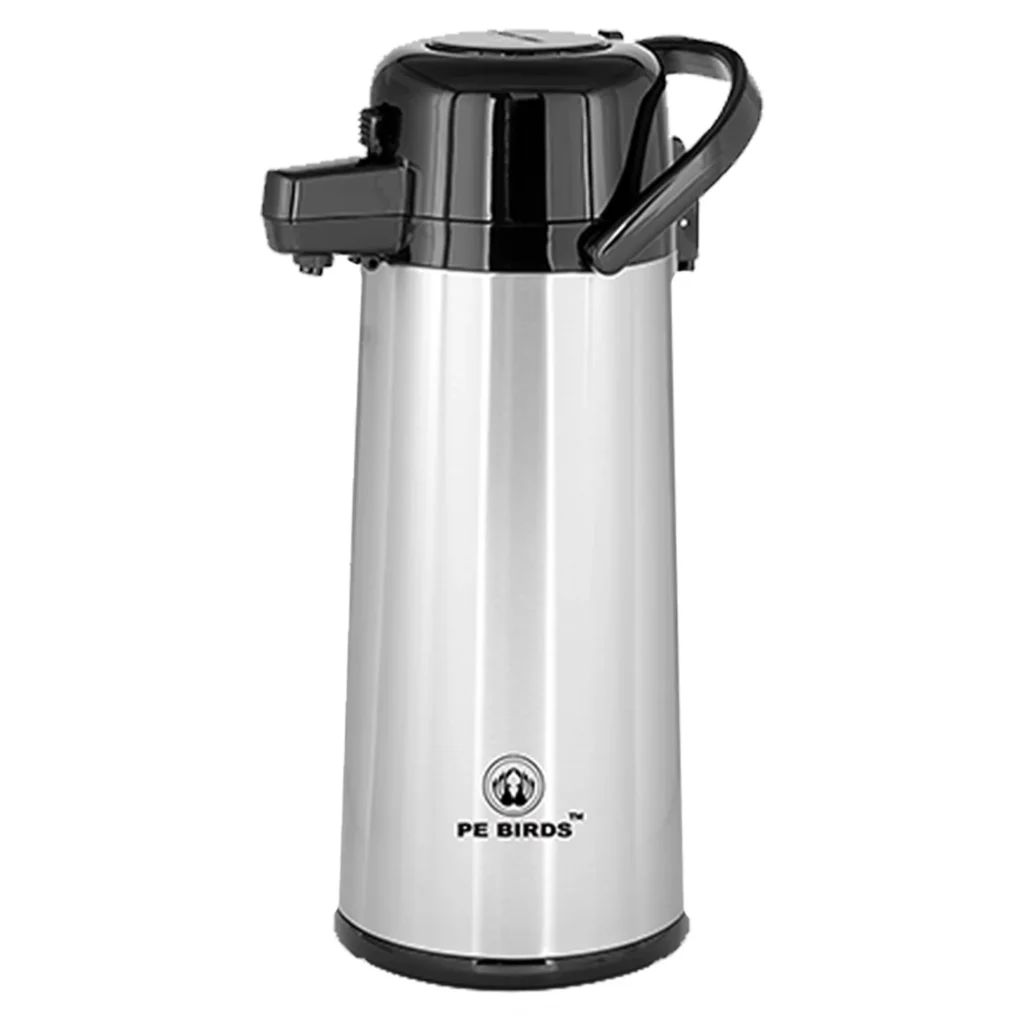 PE BIRDS Tea flask, Steel refill Liner Airpot For Coffee/Tea