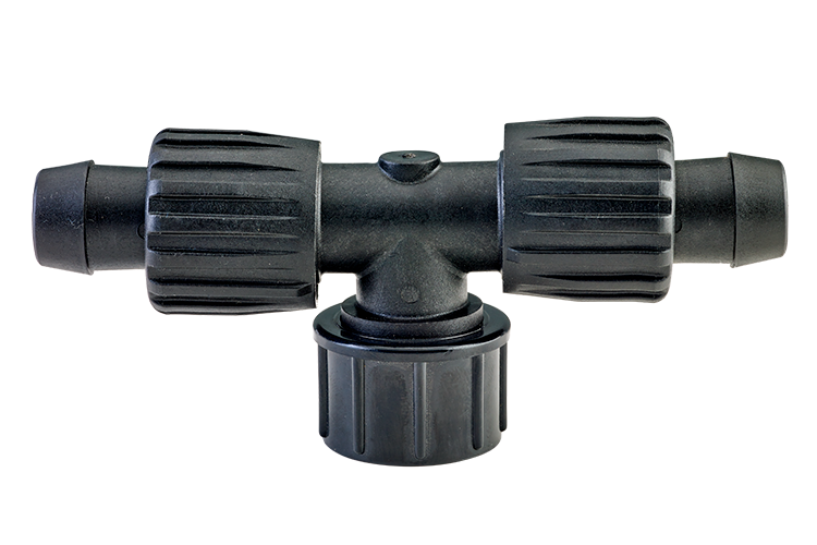 Power-Loc™ x 3/4″ FH Swivel Tee w/ Screen