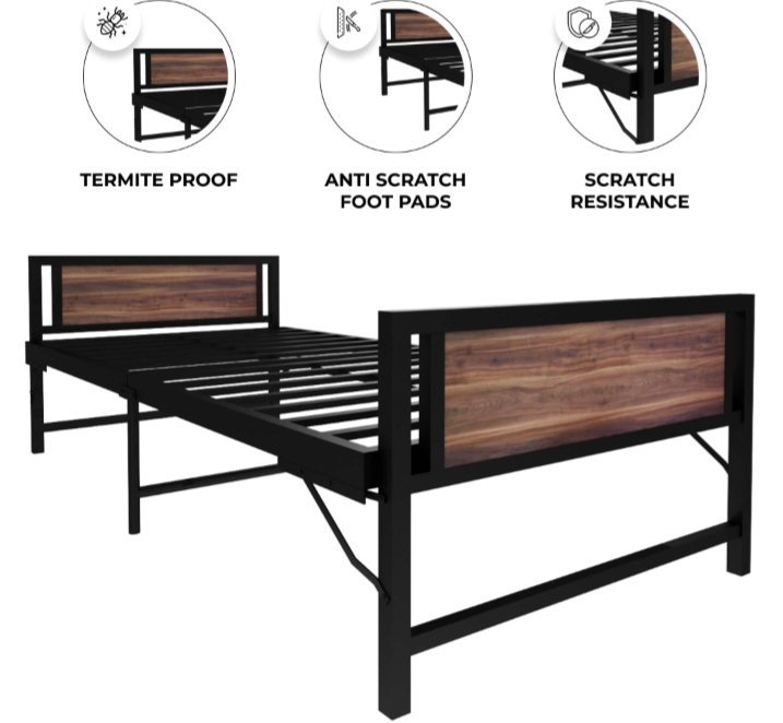 Cygnus Space Saving Folding Single Bed ( Metal) - Image 2
