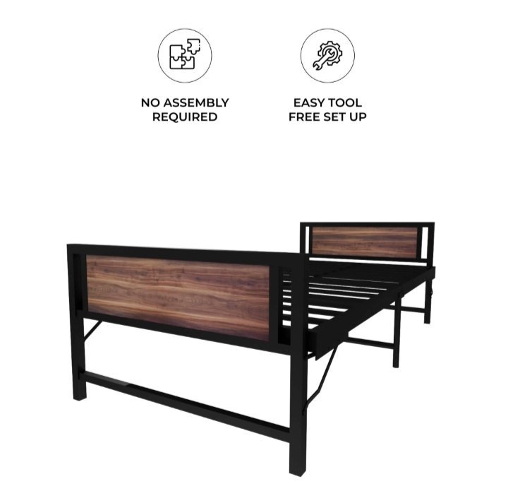 Cygnus Space Saving Folding Single Bed ( Metal) - Image 8
