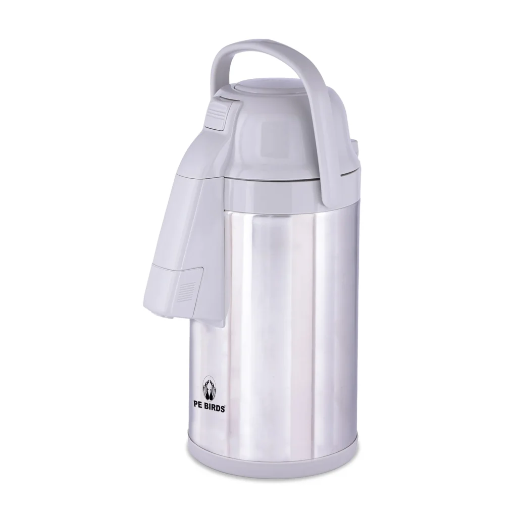 PE BIRDS Broad mouth Grey Liner Airpot | Tea Flask