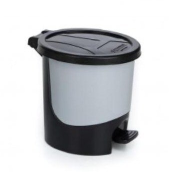 Silver Paddle Dustbin 10 L