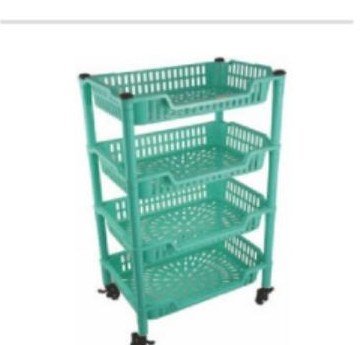 Action Trolley 4 Racks (Plastic)