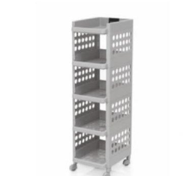 Moveable Basket Trolley 5 Shelf