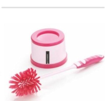 Bright Round Toilet Brush With Holder