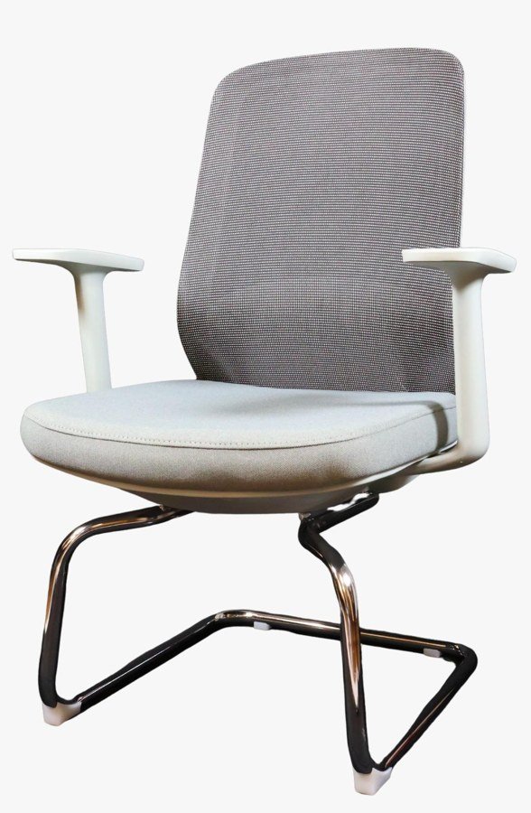 Scallop Visitor Chair (Grey)